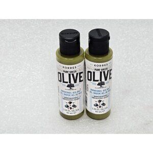 Korres Pure Greek Olive Sea Salt Shower Gel 40ml Set Of 2 Travel Size Bottles